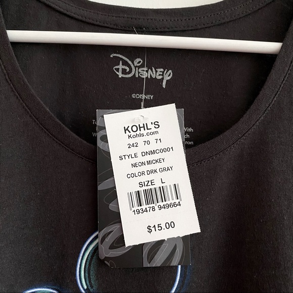 NWT Disney Neon Mickey Tank - Picture 3 of 6